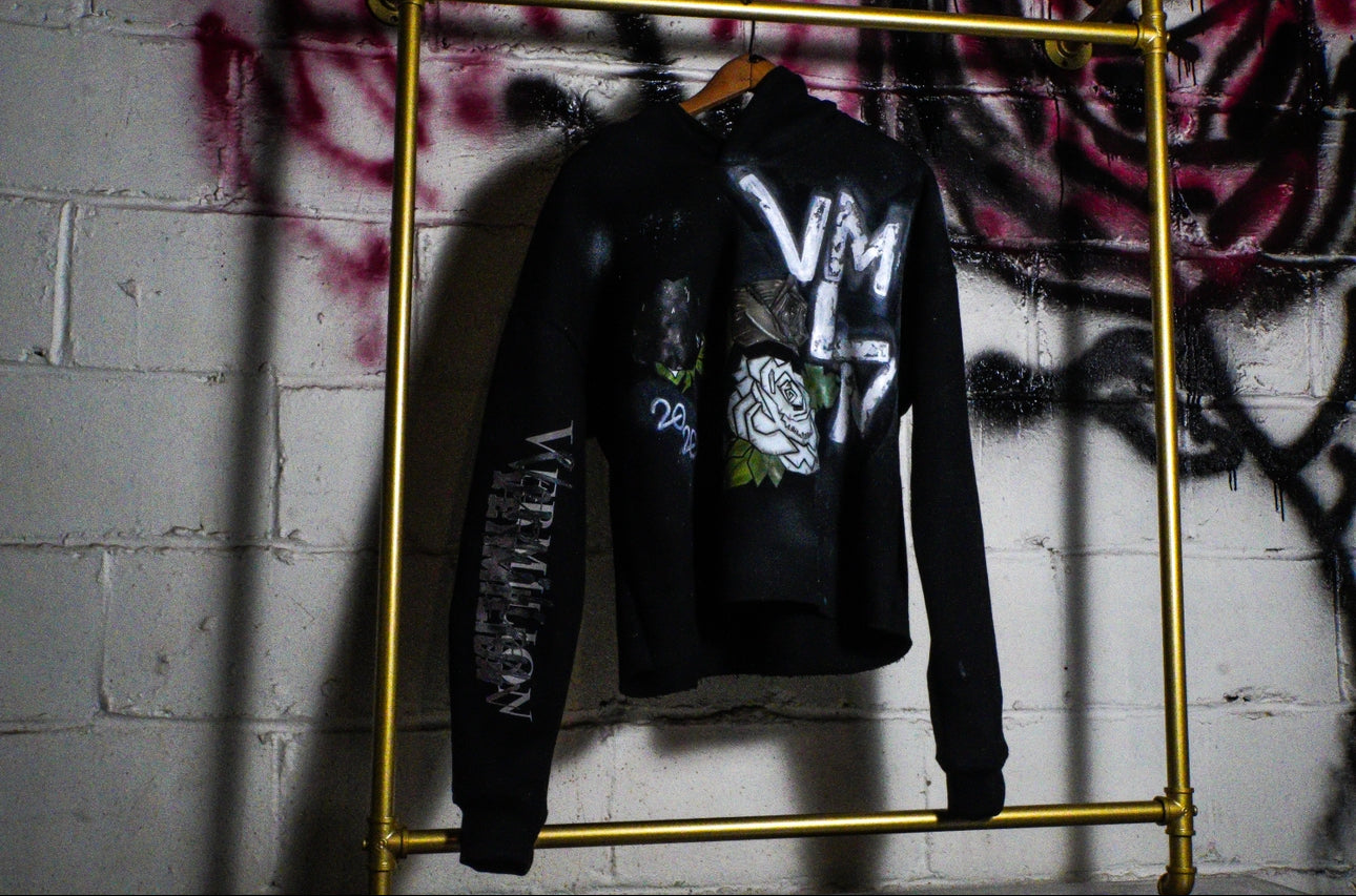 Premium Sprayed Rose Hoodies