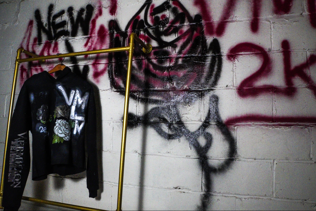 Premium Sprayed Rose Hoodies