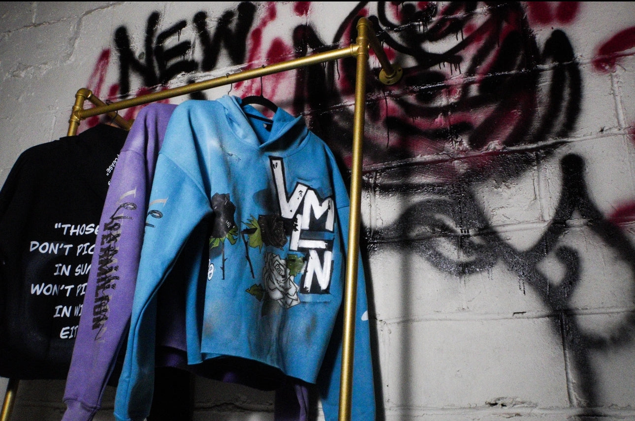 Premium Sprayed Rose Hoodies