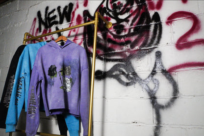 Sprayed Rose Hoodies